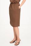 SATIN MIDI SKIRT - MOLENE HAZEL
