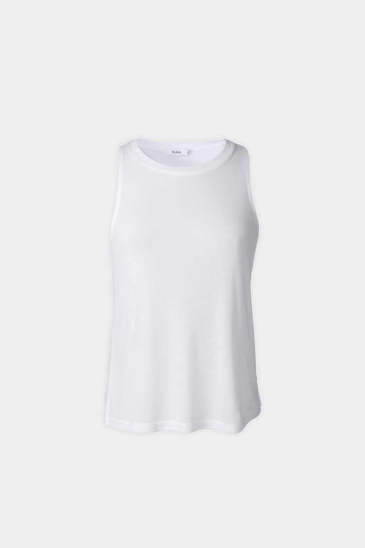 Nicia white top sleeveless stylein packshot