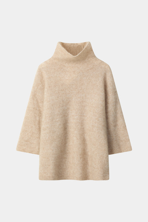 Nyssa short sleeve knitted top oyster stylein packshot