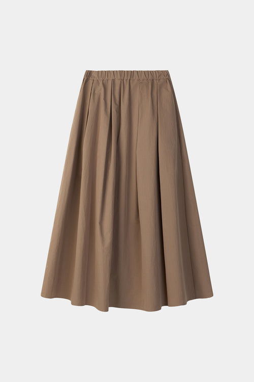 Sorina long trench skirt hazel stylein model image front