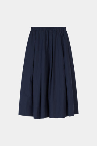 Navy maxi trench skirt navy stylein sorina front packshot