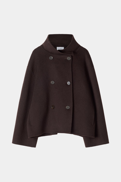 Tove short wool jacket coffee stylein packshot