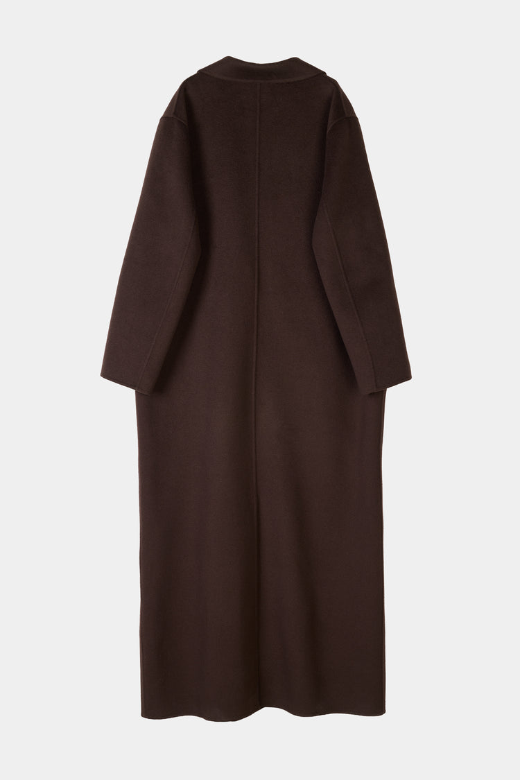 MERINO CASHMERE COAT - TRAPANI COFFEE
