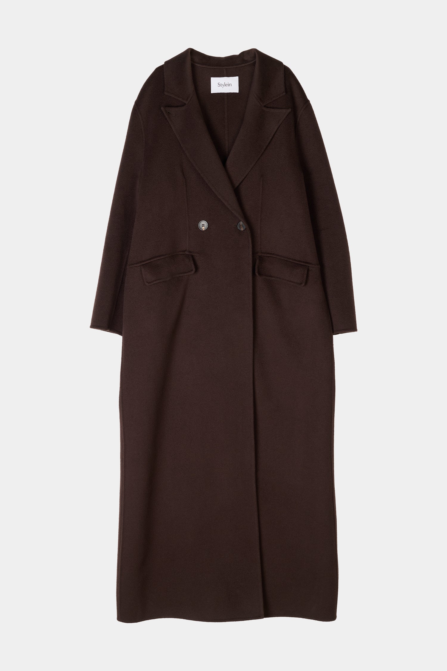 MERINO CASHMERE COAT - TRAPANI COFFEE