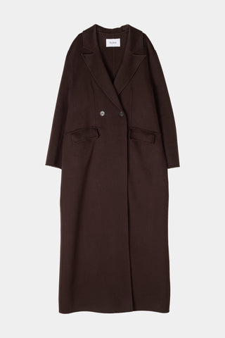 MERINO CASHMERE COAT - TRAPANI COFFEE