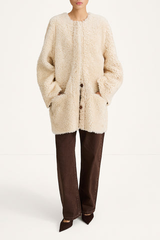 Veda jacket ecru stylein modell image front