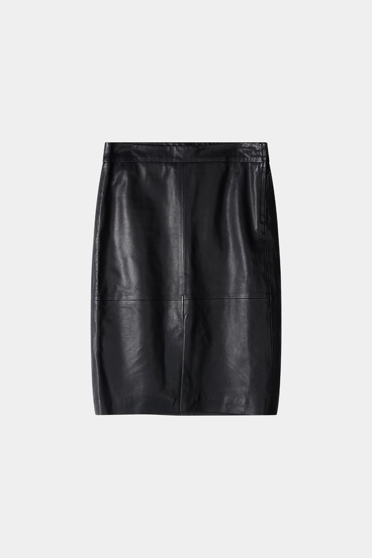 black midi leather skirt stylein viana packshot