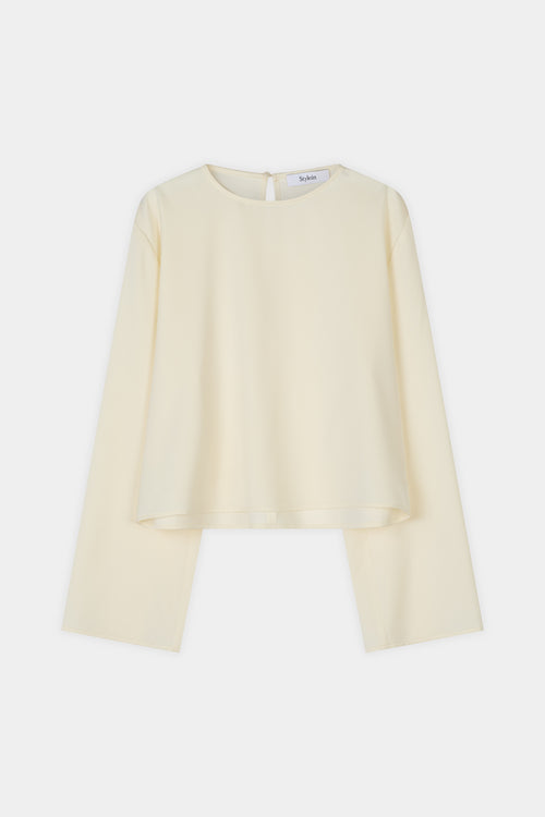 WIDE SLEEVE BLOUSE STYLEIN Mirai cream packshot