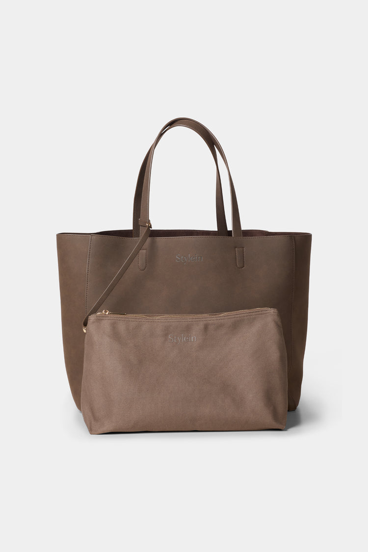 Yacht bag coffee suede inner pouch stylein packshot 