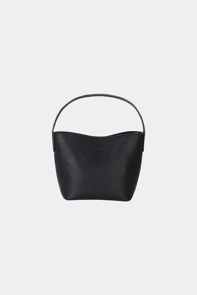 Youness mini bucket bag black stylein front packshot