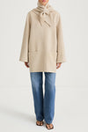 Beige wool coat stylein tara front model image 