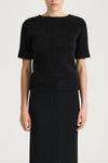 black alpacka top stylein loha close up