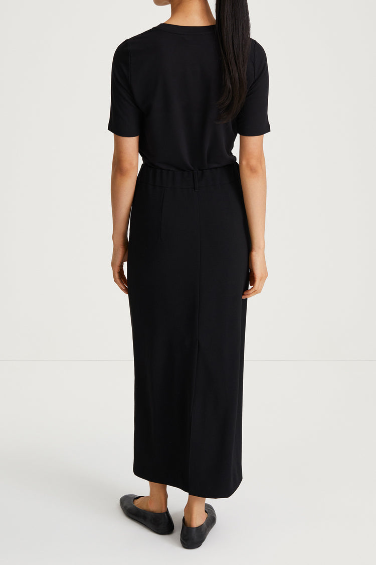 black ankle length skirt crepe stylein berkeley back