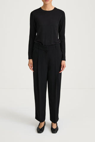 black ankle length suit trousers stylein berga
