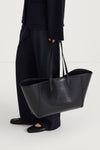 black croc embossed faux leather tote bag stylein yendi 