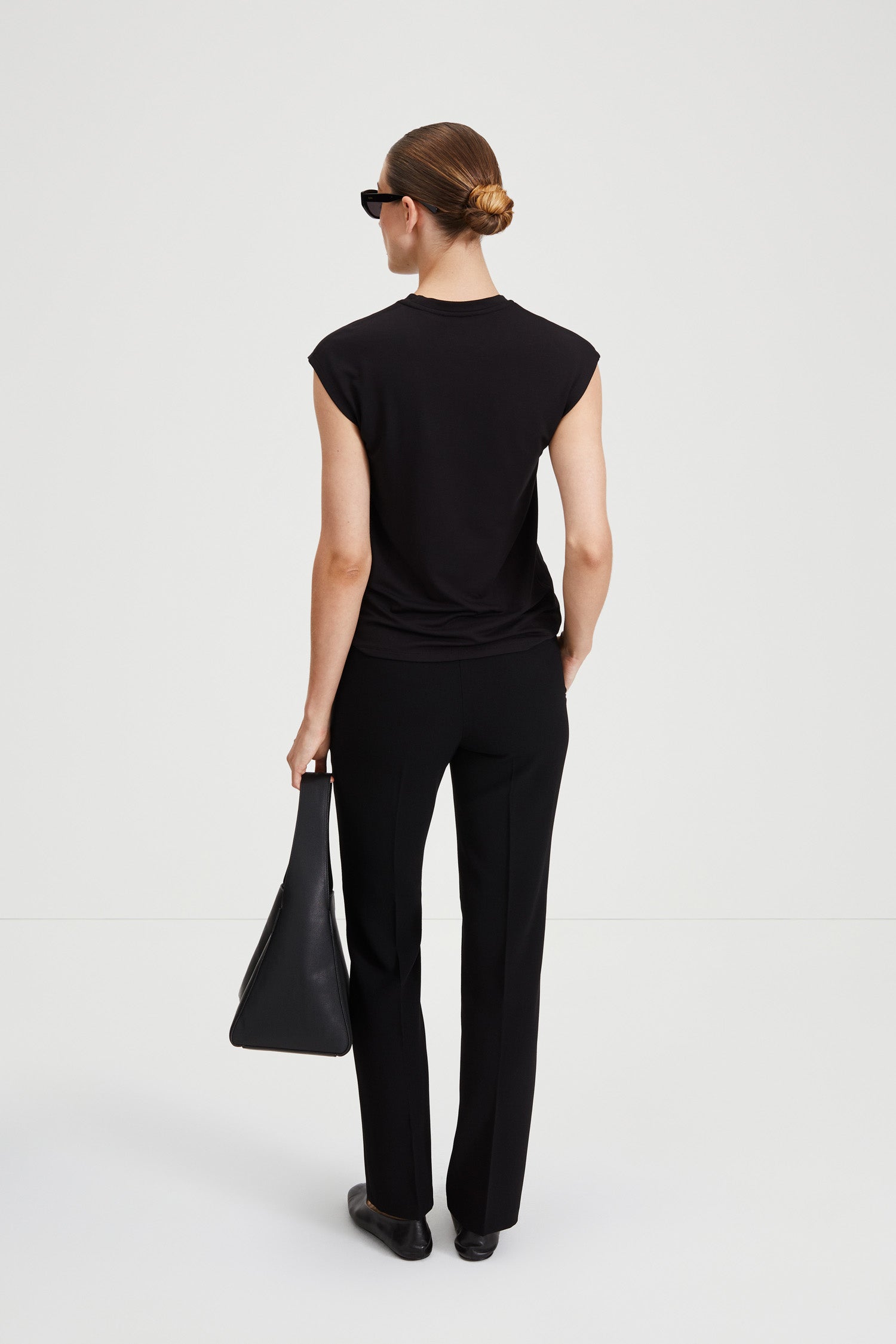 Ben long trousers suit black stylein back image