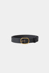 Venosa buckle belt black leather stylein packshot