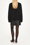 black leather mini skirt stylein vomo back