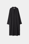 Montorio dress loose flowing long sleeves wide cuffs slits collar black stylein packshot