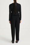 black long sleeve jersey top stylein canvey  back