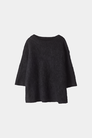 black short sleeve knit mohair stylein nemy packshot