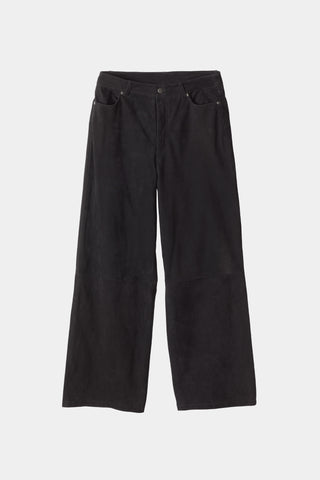 suede trousers black stylein victory  packshot