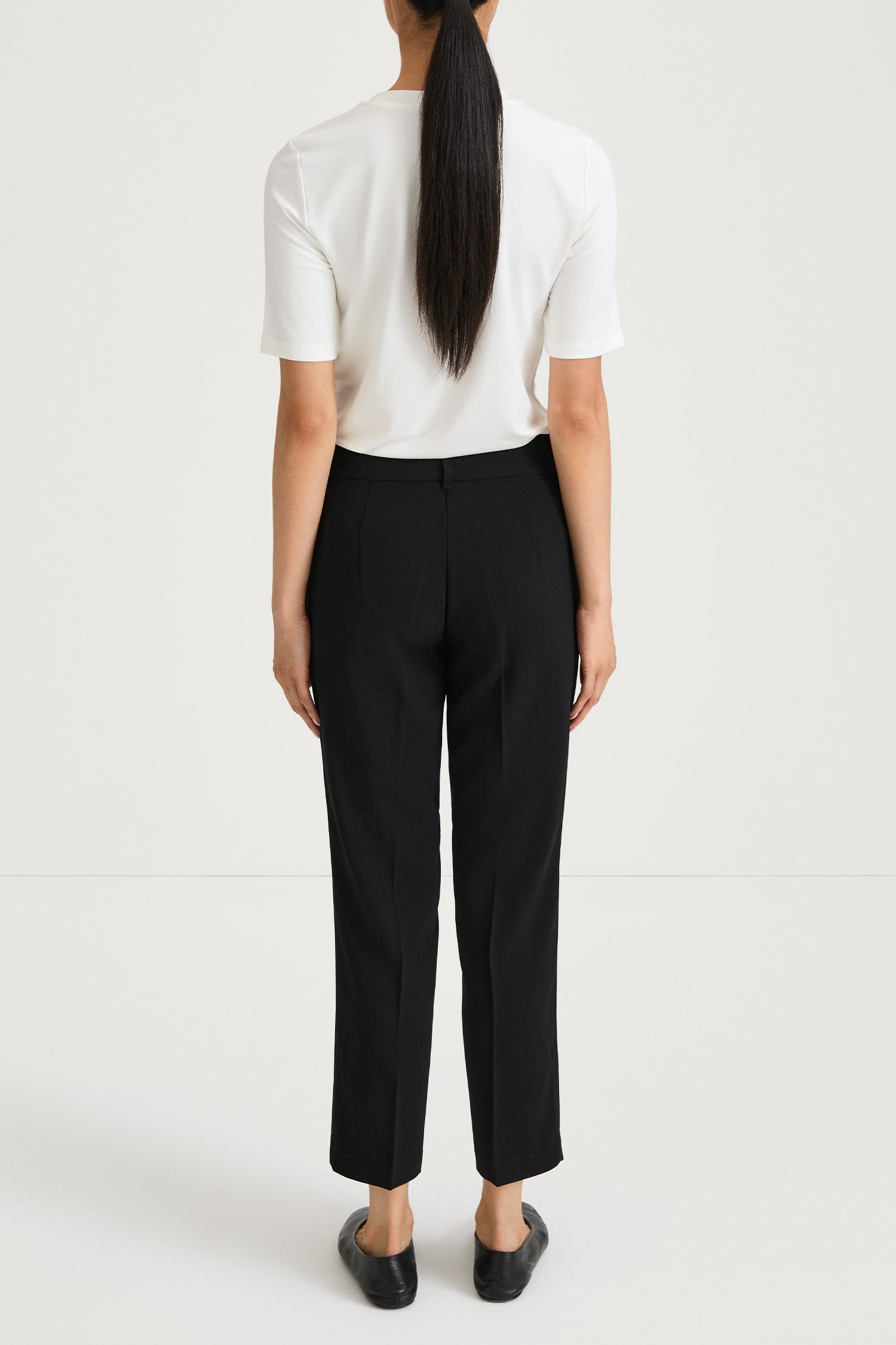 black suit trousers slim fit stylein ben back