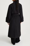black padded trench coat stylein sandra back
