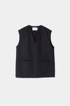 black vest wool stylein tatum packshot