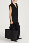 black vest wool stylein tatum side