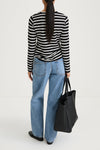 black white striped jersey longsleeve top stylein canvey back