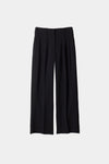 RELAXED PLEATED TROUSERS - BLAKE BLACK