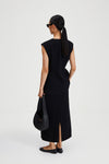 Briella blazer vest cinched waist black stylein back image