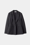 Bovino blazer tailored cinched waist delicate shoulder pads black stylein packshot