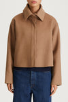 camel jacket wool short stylein teano detail