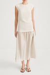 Cream dress sheer stylein barnie front model image