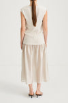 Cream dress sheer stylein barnie back model image