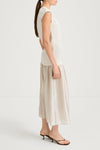 Cream dress sheer stylein barnie side model image