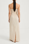 Jamila maxi long dress oyster stylein model image back