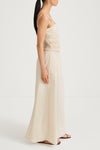 Jamila maxi long dress oyster stylein model image side