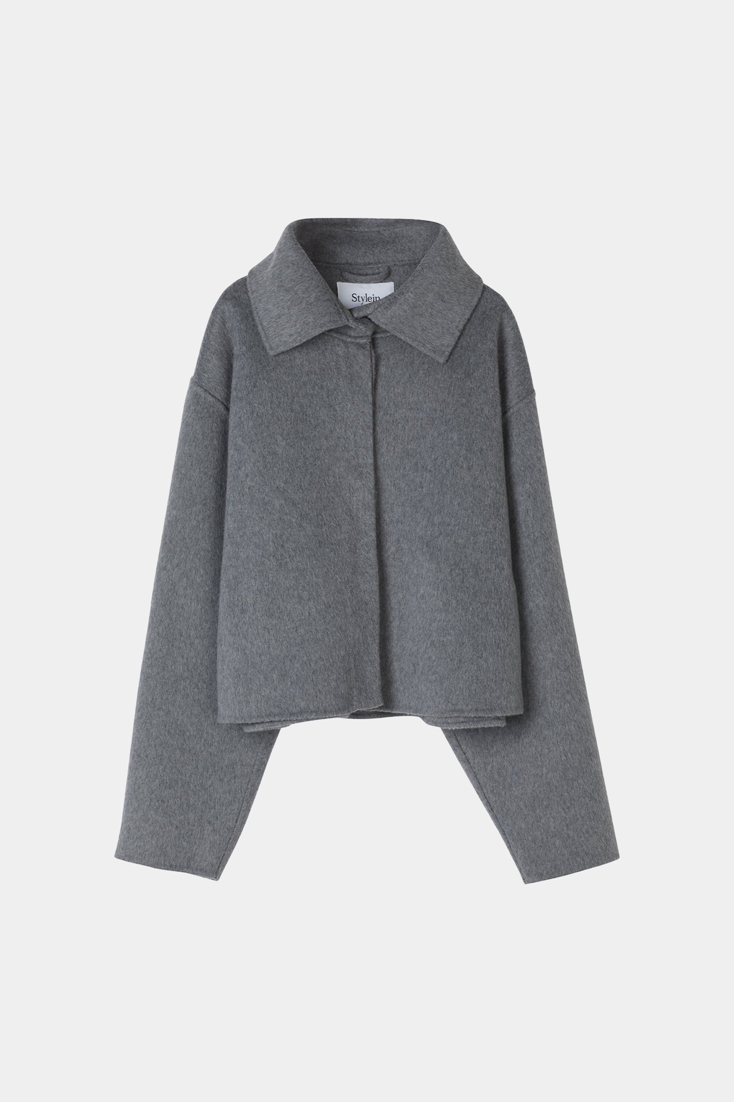 grey jacket short wool stylein teano packshot