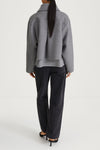 grey jacket short wool stylein teano back