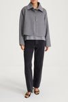 grey jacket short wool stylein teano model image