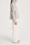 grey knitted polo sweater stylein nike side