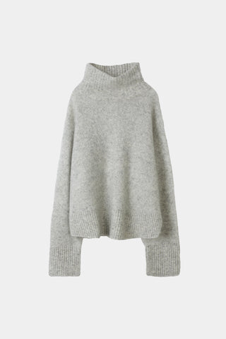 grey knitted polo sweater stylein nike  packshot