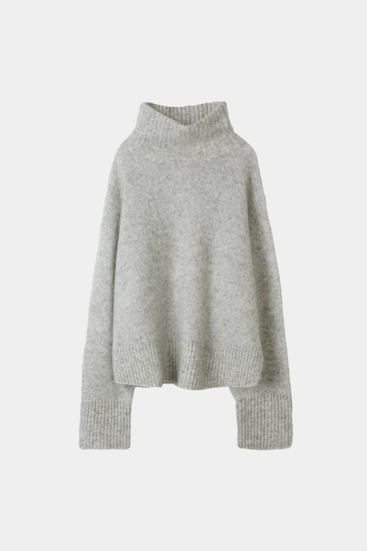grey knitted polo sweater stylein nike  packshot