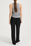grey slim-fit tank-top stylein nicia back