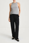 grey slim-fit tank-top stylein nicia front