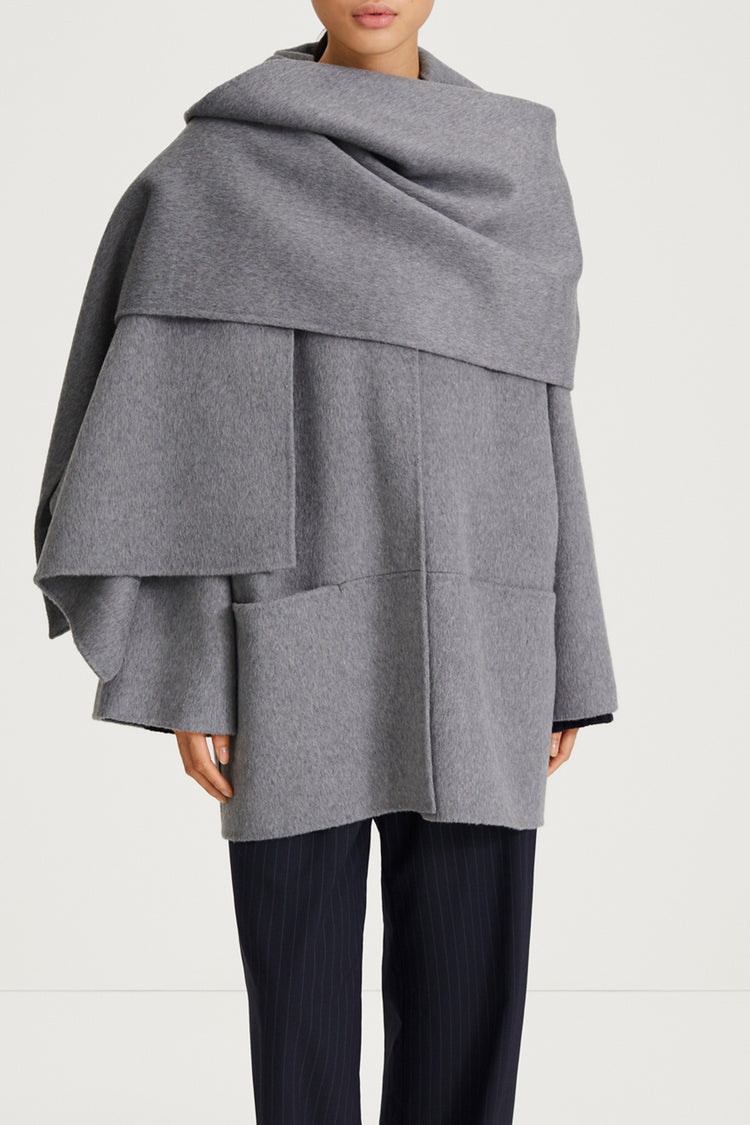 grey wool scarf stylein tecla