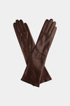 handsome minimalistic scandinavian-timeless classics gloves leather brown long sleve